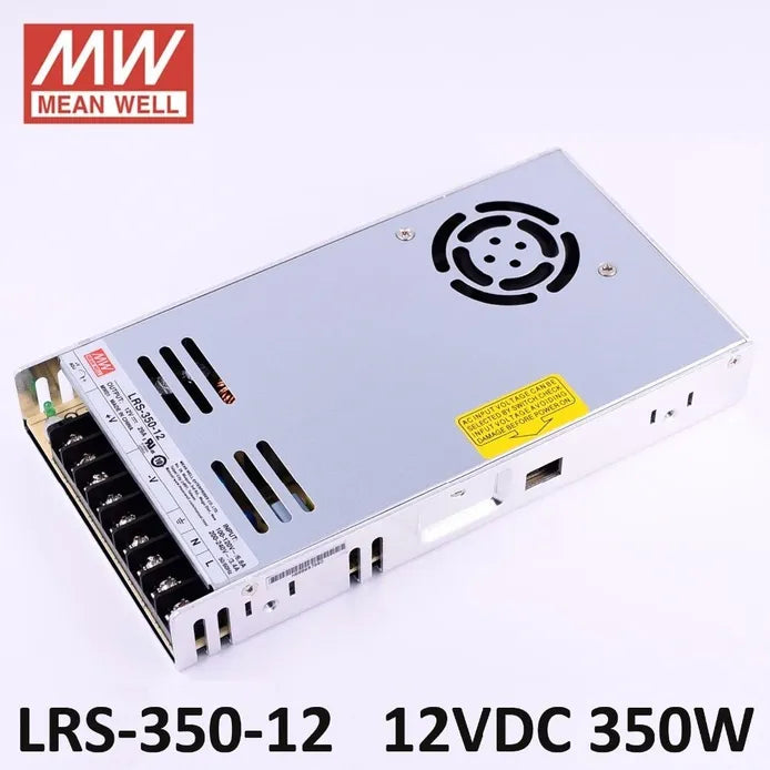 MeanWell 24V LED Driver — UL Certified, Hard Wired