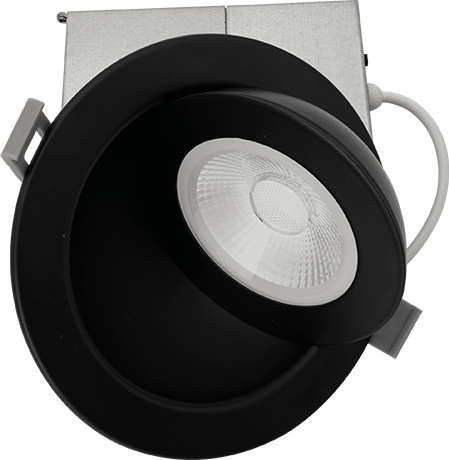 Votatec 4" Multi-Directional Gimbal 360 degree LED Pot Light — 5CCT (White/Black)