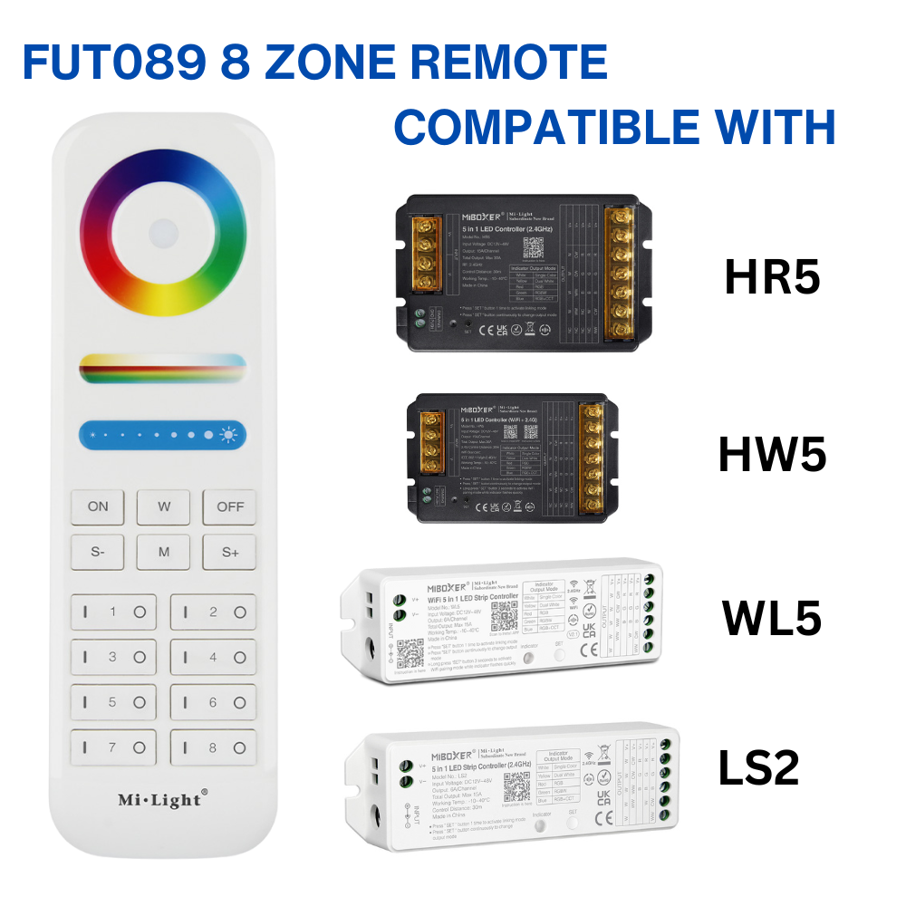 HR5 5 in 1 LED Controller (2.4GHz) Output Max 30A