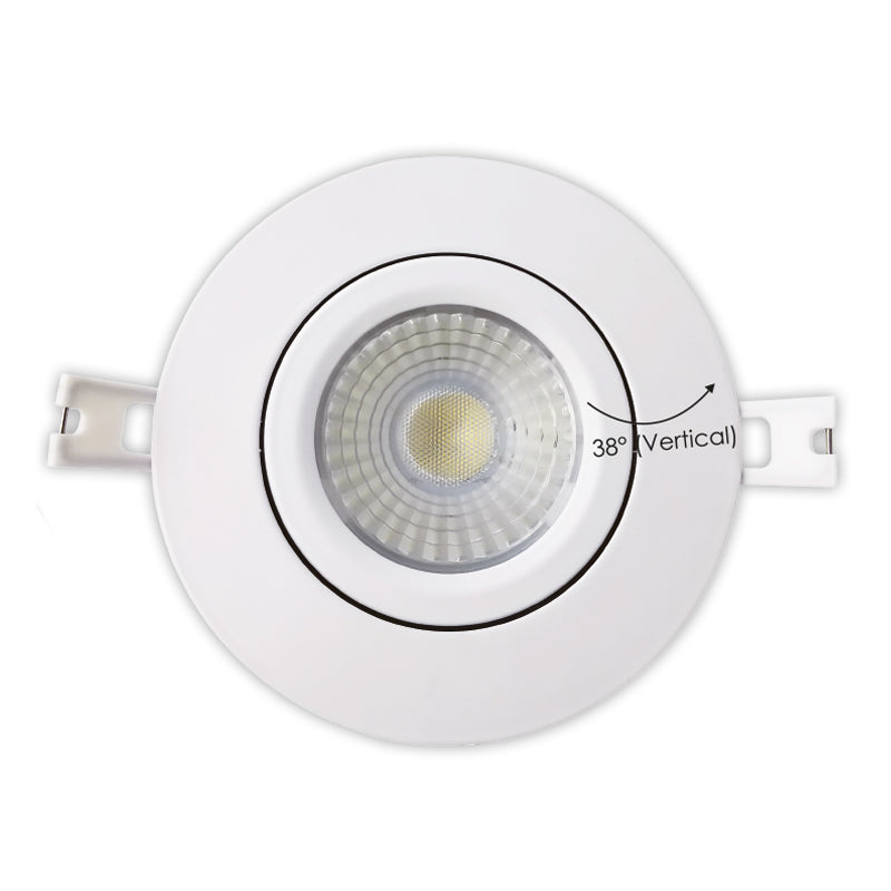 Votatec 4 inch retrofit gimbal LED pot light, 5CCT