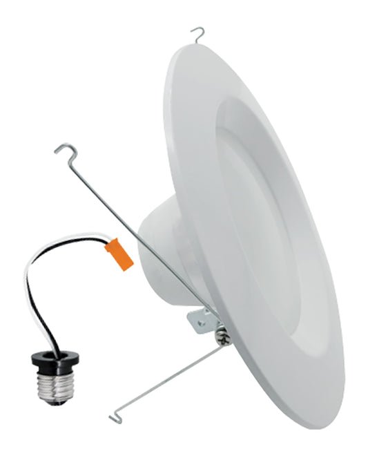 Votatec Luminaire encastré à DEL rétrofit 5 po/6 po — CCT réglable à 5 niveaux, intensité variable (Blanc/Noir)