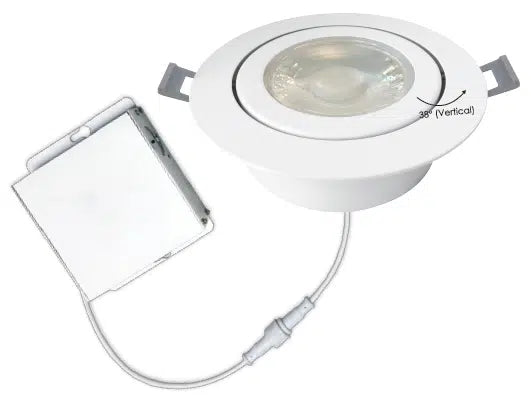 Votatec 6" Airtight Gimbal LED Pot Light — 5CCT Adjustable, Dimmable