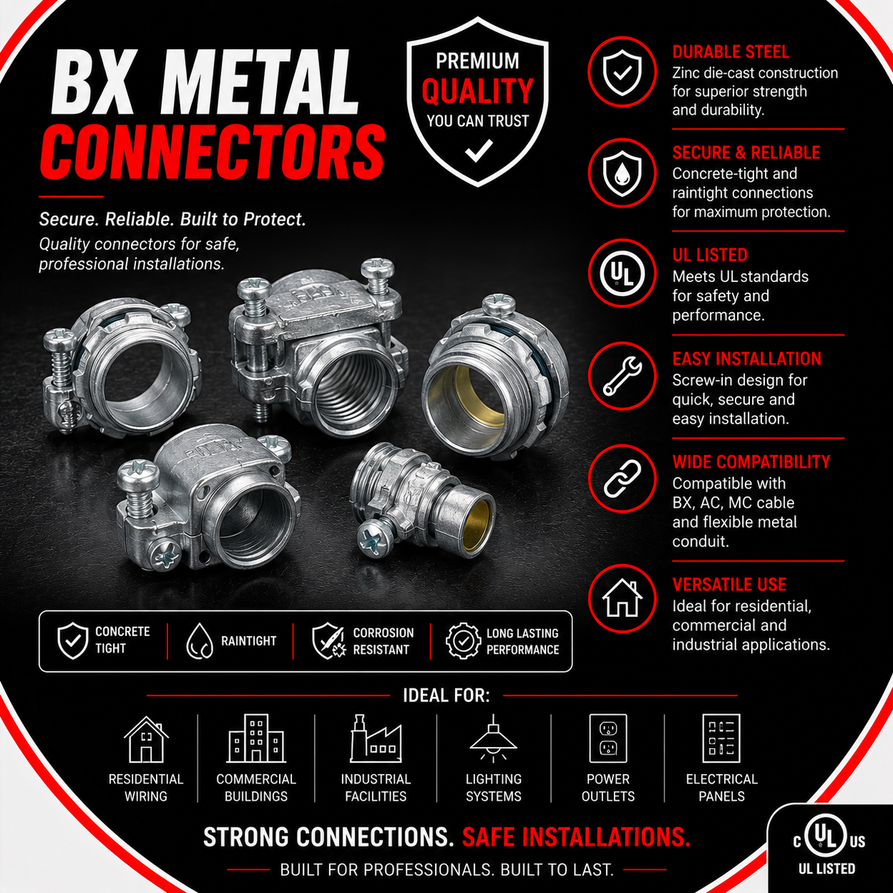 Metal Connectors — BX Wire
