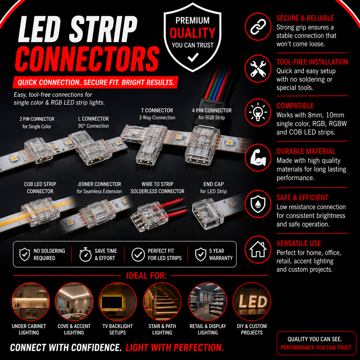 LED Strip Connectors