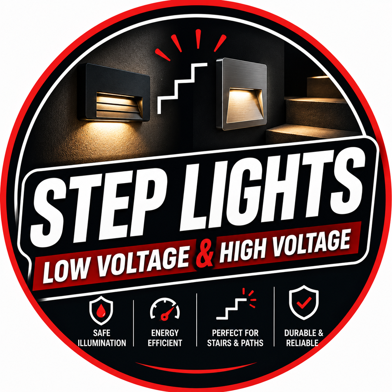Step Lights- Low Voltage & High Voltage