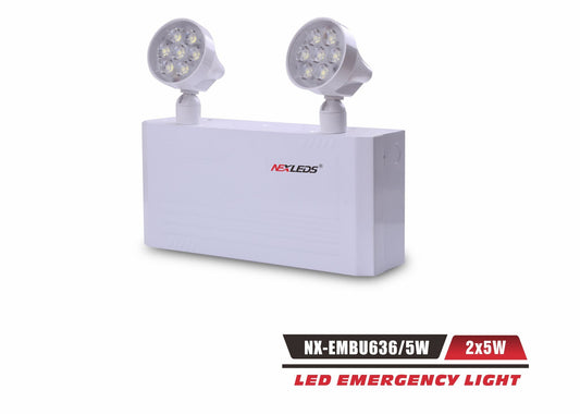Steel Emergency Battery Unit, 6V 36W (30 min), 2x5W Heads-NX-EMBU636/5W