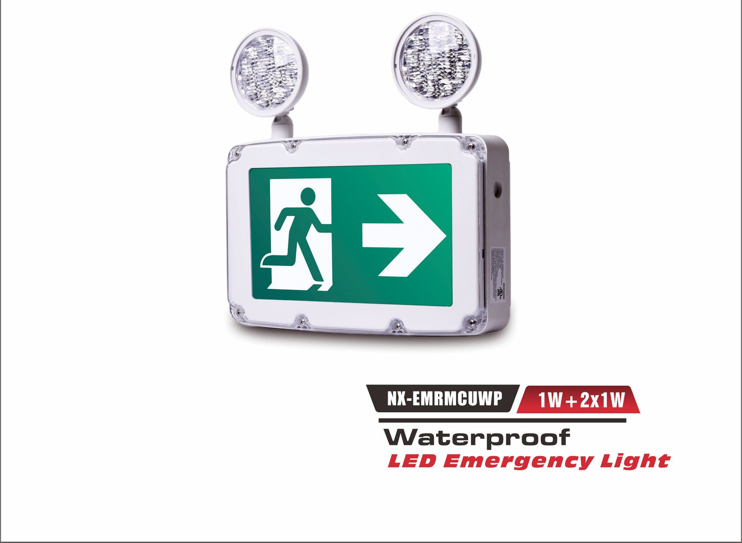 Weatherproof LED Running Man Exit Sign – NX-EMRMWP