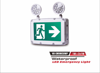 Weatherproof LED Running Man Exit Sign – NX-EMRMWP