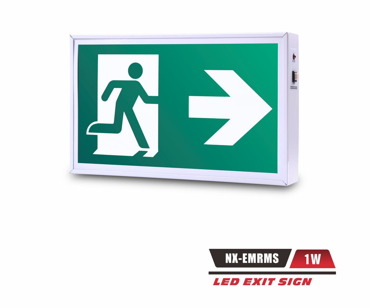 Steel LED Running Man Exit Sign – NX-EMRMS