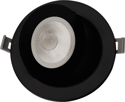 Encastré de plafond à cardan multidirectionnel Votatec 4 po à DEL 360 degrés — 5CCT (blanc/noir)