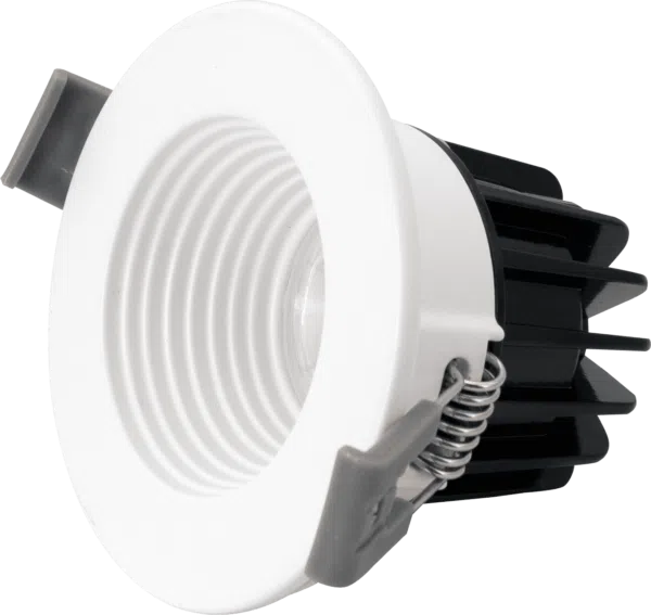 Votatec 2" Baffle Downlight — 5-CCT, Round & Square (White/Black)