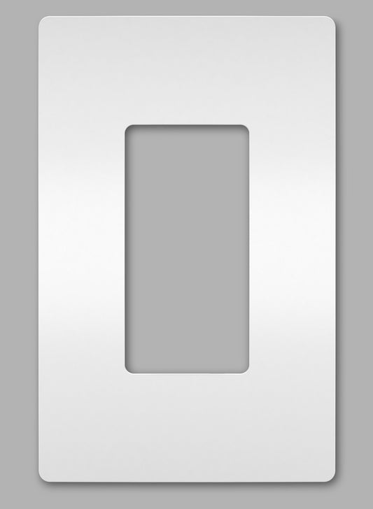 1-Gang Screwless Wall Plate, Decora, White or Black