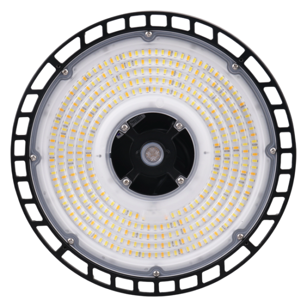 Votatec UFO LED High Bay 150W|120V-347V|12000-22500lm, Wattage & CCT Selectable, Black