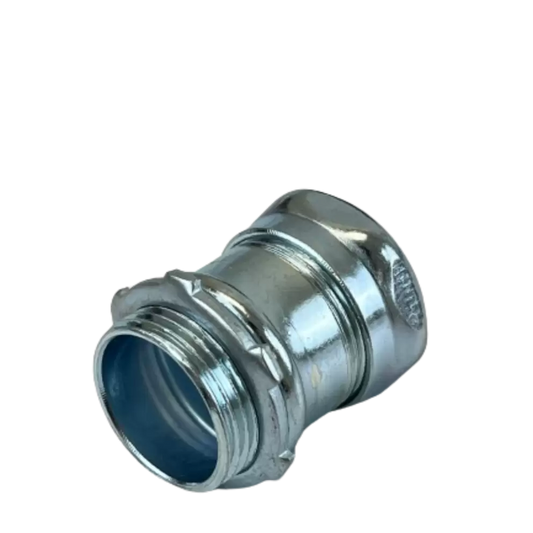 EMT compression connectors, raintight steel