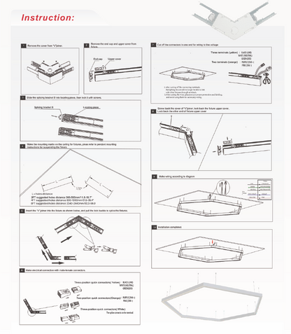 6 ft LED Architectural Linear Light Up/Down Adjustable, Black (NX-LAL6F-75W-L-DV-TCP-B)