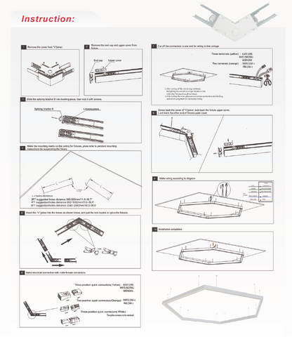 4 ft LED Architectural Linear Light  Up/Down Adjustable, Black (NX-LAL4F-50W-L-DV-TCP-B)
