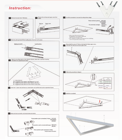 4 ft LED Architectural Linear Light  Up/Down Adjustable, Black (NX-LAL4F-50W-L-DV-TCP-B)