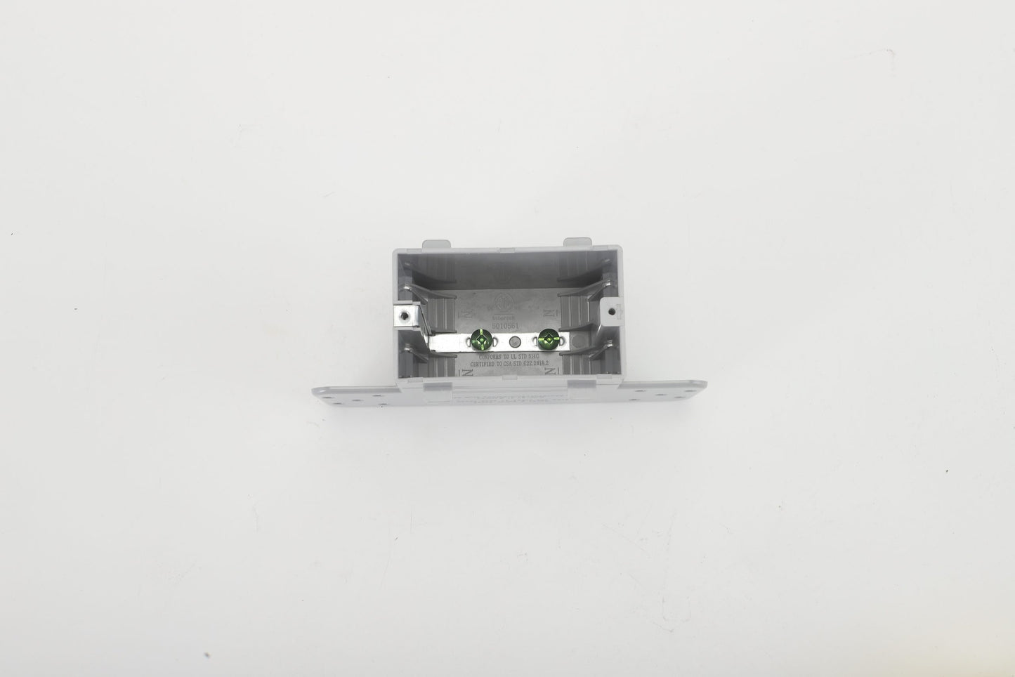 One Gang Plastic Box with Clamps — 16 Cu. In.
