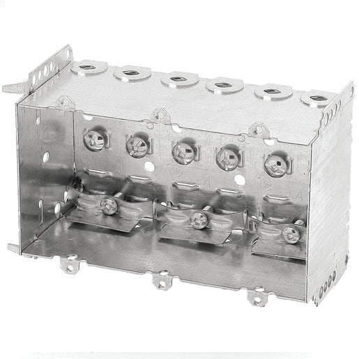 2104-LLE3 three gang metal electrical box