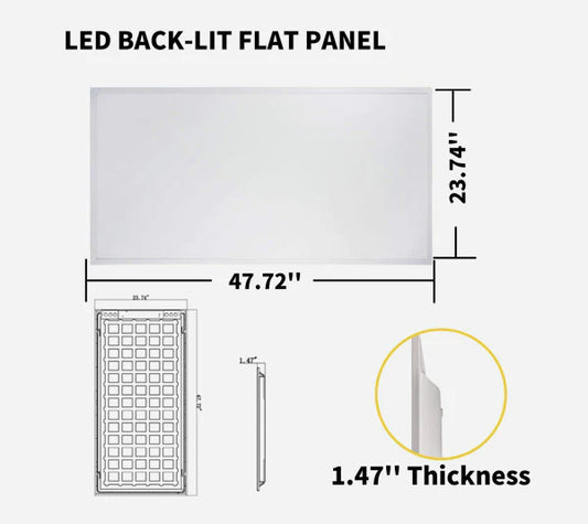 Jenco 2x4 backlit LED panel, 3CCT, 2 pack