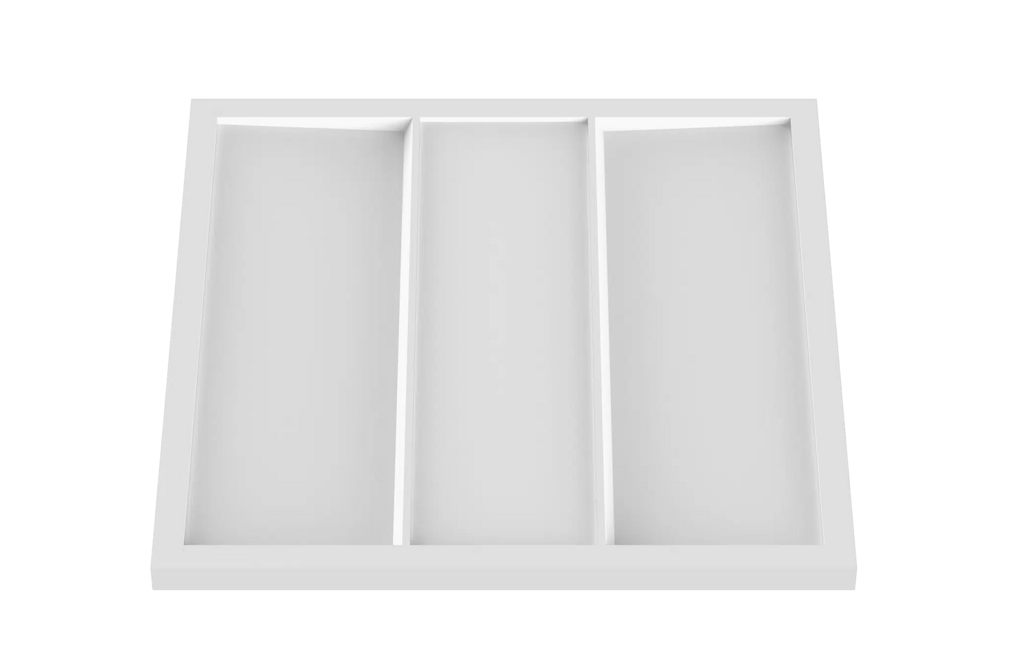 Votatec 2x2 Architectural LED Troffer — 3-Way CCT & Watt Adj, 100-347V