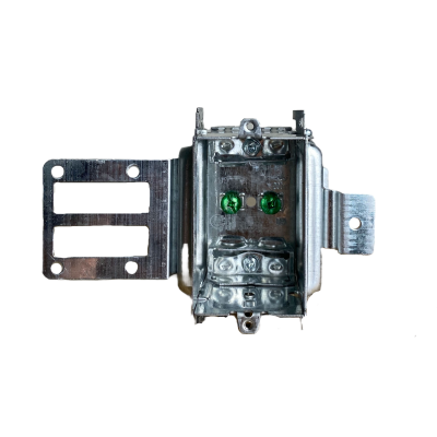 3104-LSSAX steel stud single gangable box with knockouts