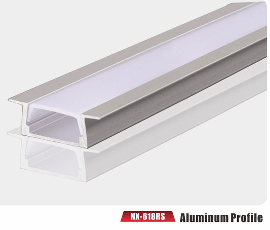 Recessed LED Aluminum Profile – NX-618RS (3M/10ft)