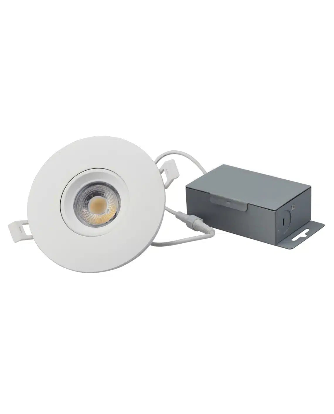 Votatec 4" Eyeball LED Pot Light 5-CCT, 360° Rotation, COB (White/Black)