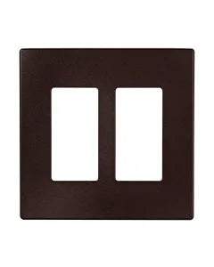 2-Gang Screwless Wall Plate  Decora, White or Black