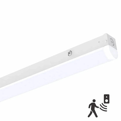 4 ft Slim LED Linear Low Bay / Strip Light with Sensor, 24-40W, 3CCT- NX-LLS4F-40W-B