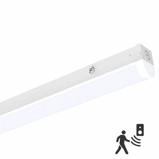 4 ft Slim LED Linear Low Bay / Strip Light with Sensor, 24-40W, 3CCT- NX-LLS4F-40W-B