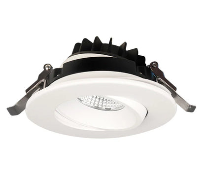 4 inch LED flat regressed gimbal pot light, 12W