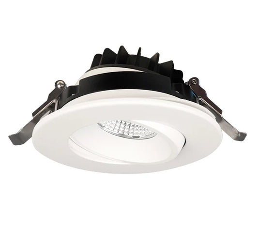 4 inch LED flat regressed gimbal pot light, 12W