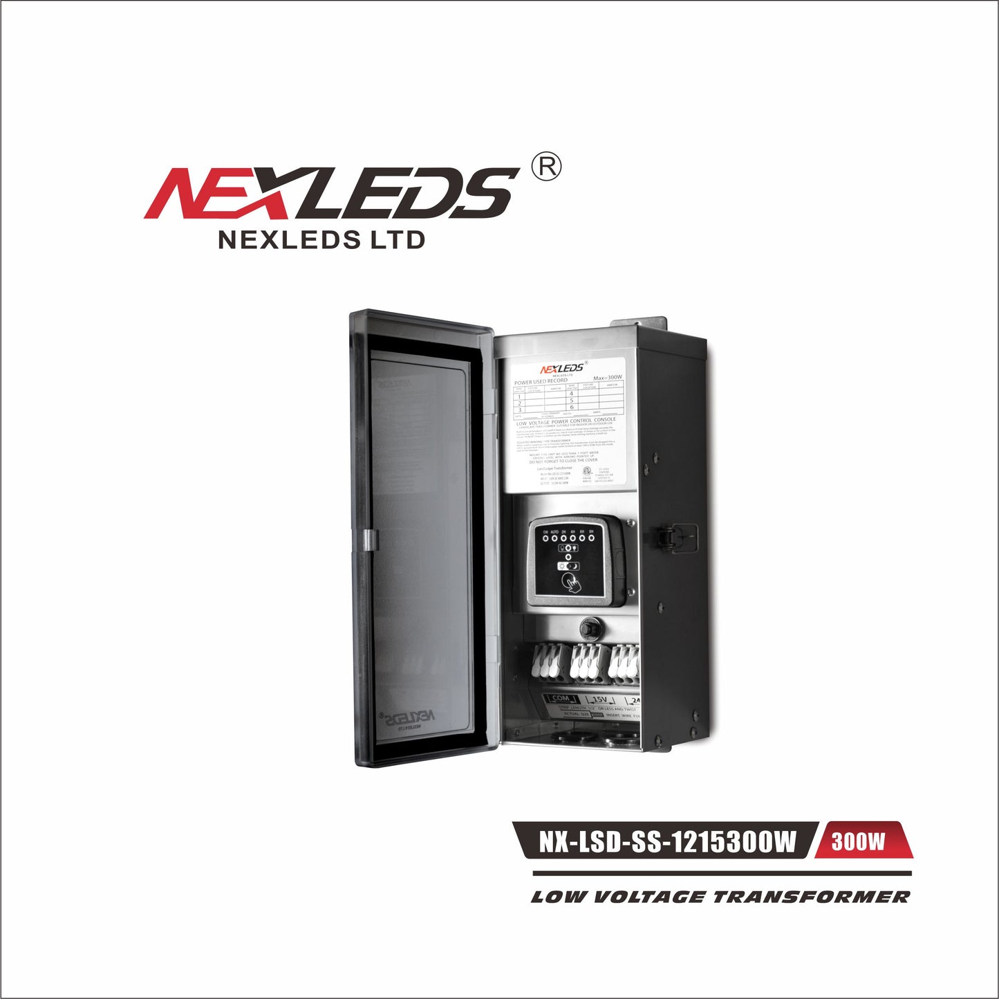 NEXLEDS 300W stainless steel landscape transformer