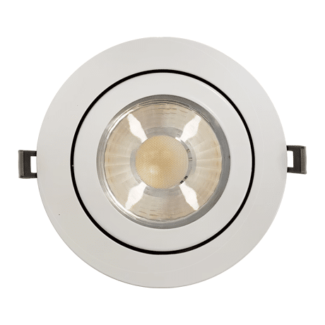 6 inch round airtight gimbal LED pot light, 5-way CCT
