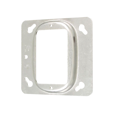 52C13 4x4 square mud ring, 1 device, raised