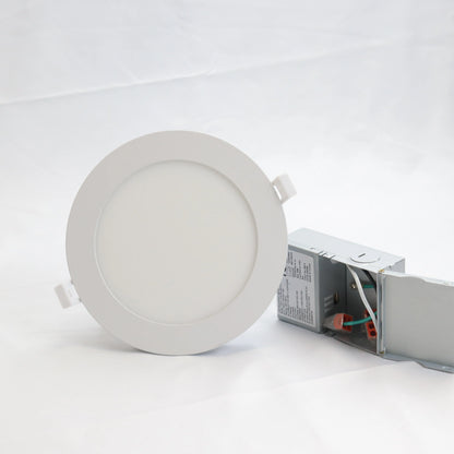 Panneau mince rond 6″ 12W 1000LM blanc dimmable