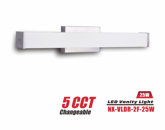 LED Rectangular Vanity Light-25W-2FT-5CCT (NX-VLDR-2F-25W)