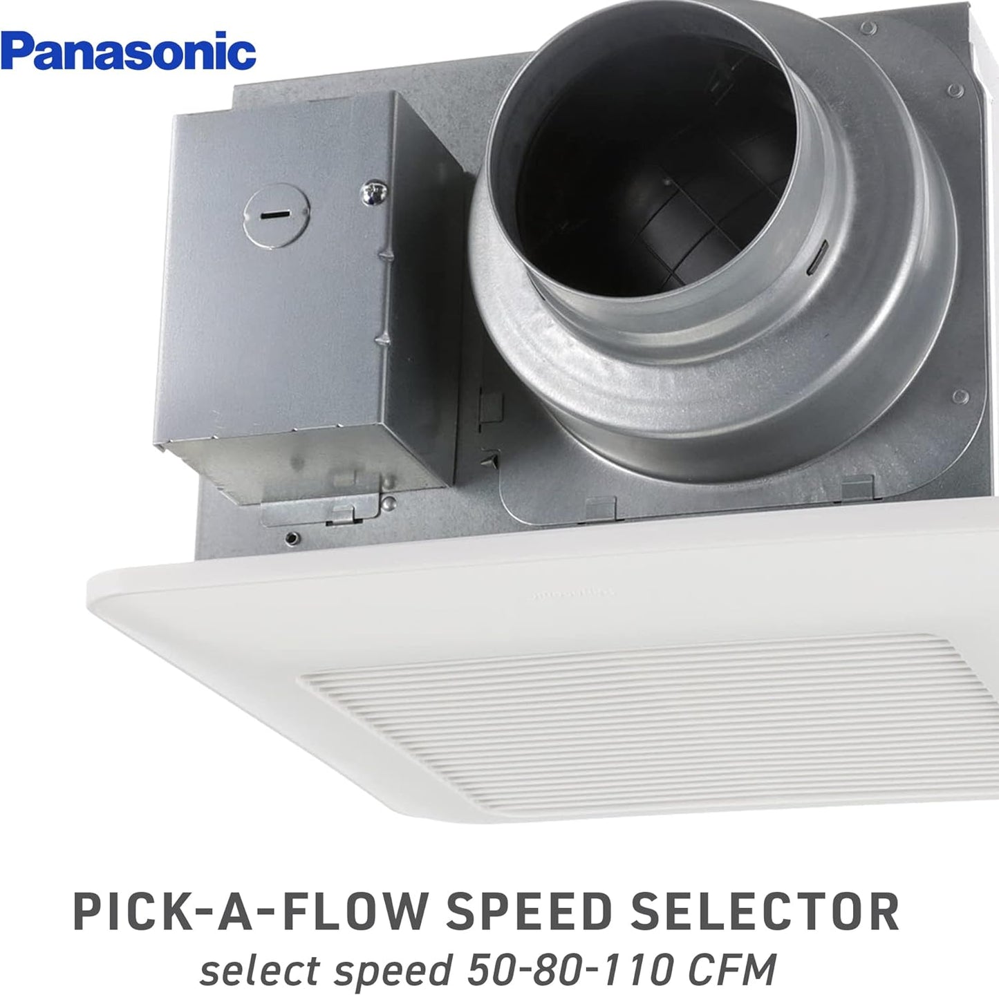 Panasonic WhisperCeiling DC Bathroom Fan FV-0511VQ1 — 50/80/100 CFM