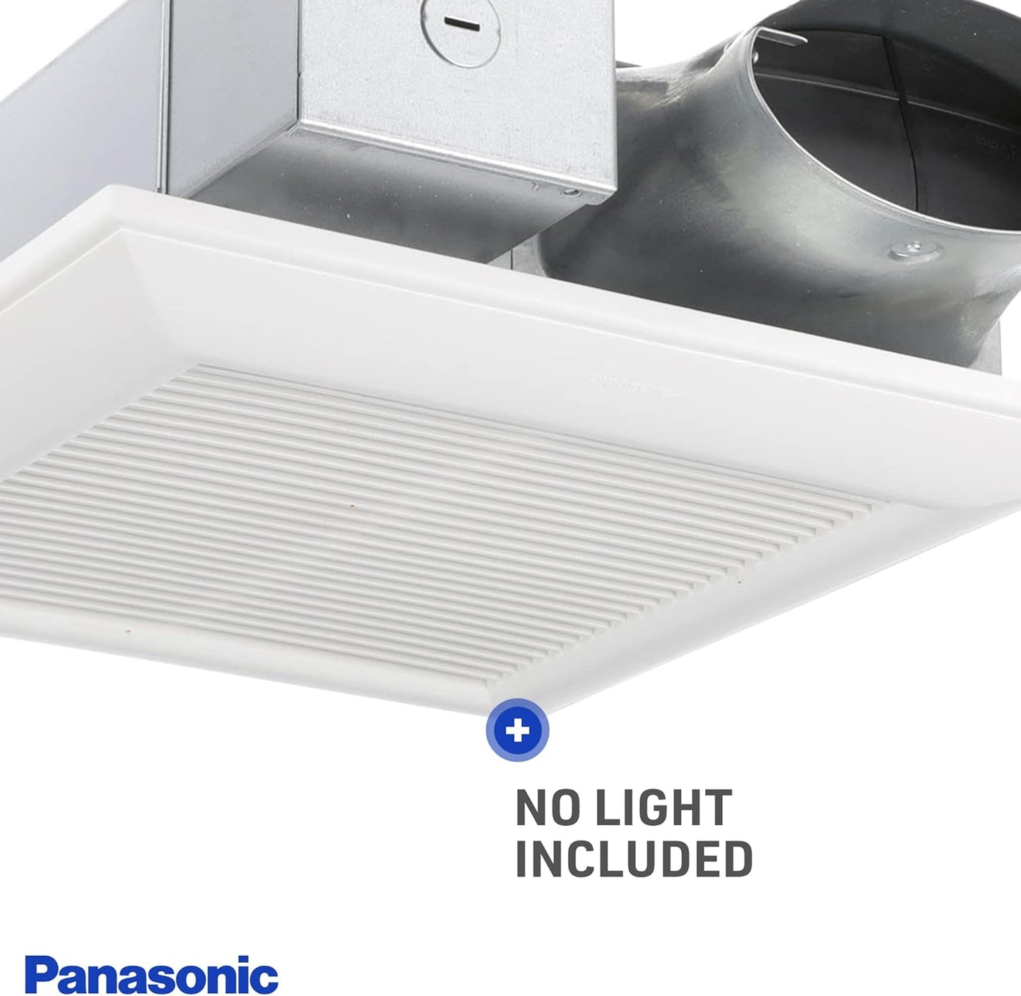 Panasonic WhisperValue DC Bathroom Fan FV-0510VS1 — 50/80/100 CFM, White