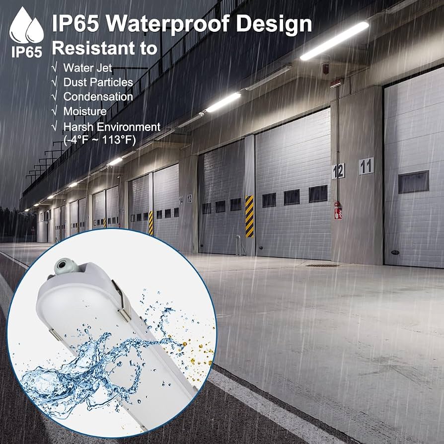 4 ft LED Vapor Tight Fixture with Built-In Sensor, IP66 / NEMA 4X (NX-CGCHV-50-4CTFP-SENSOR)