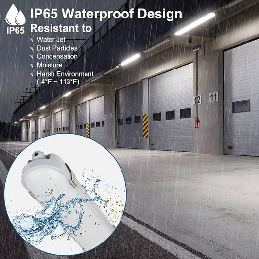 4 ft LED Vapor Tight Fixture with Built-In Sensor, IP66 / NEMA 4X (NX-CGCHV-50-4CTFP-SENSOR)