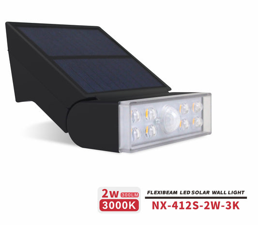 Nexled Flexibeam Solar Wall Light  2W, 300lm, 3000K, IP65