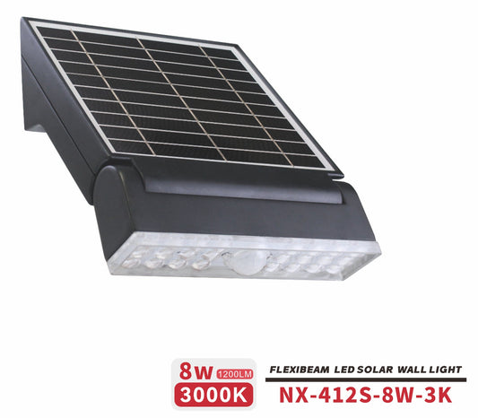Nexled Flexibeam Solar Wall Light  8W, 1200lm, 3000K, IP65
