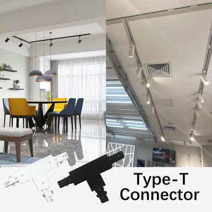 H-Track T-Connector — White or Black