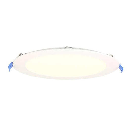 Panneau mince rond 8 po 18 W 1260 lm blanc gradable
