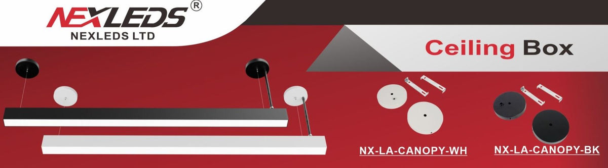 LED Architectural Linear Light Accessories & Connectors for Nexled Architectural Lights only.