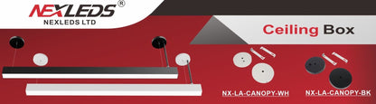 LED Architectural Linear Light Accessories & Connectors for Nexled Architectural Lights only.