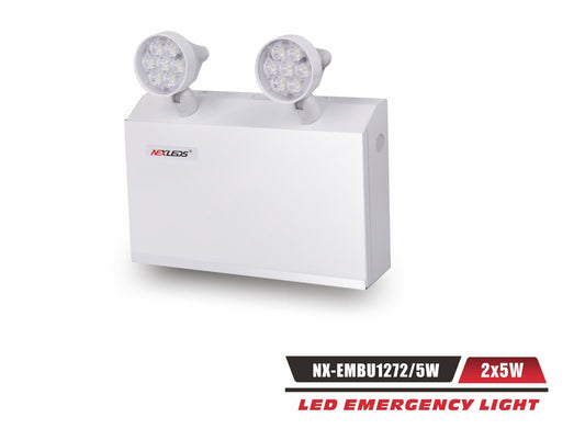 Steel Emergency Battery Pack Unit, 12V 72W (30 min), 2x5W Heads-NX-EMBU1272/5W