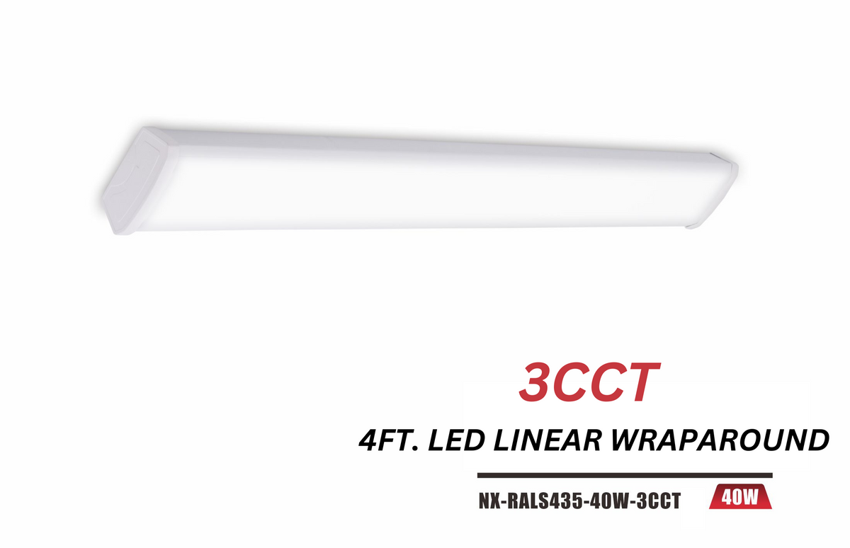 4 ft LED Linkable Wraparound Light, 40W 3CCT NX-RALS435-40W